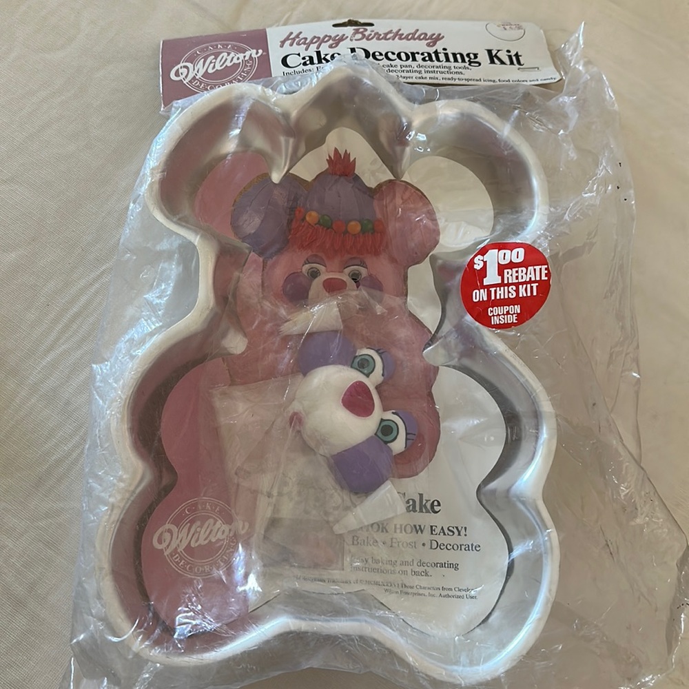 Wilton *Vintage* 1985 Popples Cake Pan with Accessories *NIB*